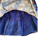 EUC Anthropologie Plenty Tracy Reese Silk Blend Fit Flare Blue Floral Dress 6 Photo 5