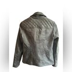 Kut From The Kloth  Women's grey Faux Suede Moto Jacket‎ Size S Photo 11