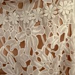 Lulu's Strapless White Floral Lace Dress Pink Photo 3