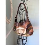 Canyon River Blues Vtg 90s 00s Vegan Leather Hobo Bag Patchwork Handbag Tote Boho Festival Photo 7