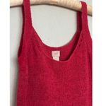 J.Jill Cute Small Knit Red Cotton Tank Top Boho Summer Americana Photo 2
