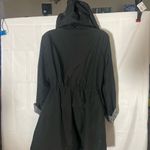 Dress Barn Black Trench Coat with Patterned Cuffs Photo 4