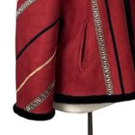 Tally Ho Winter Coat Faux Suede Fur Lined Heavy Black Orange Women’s Size XL Photo 9