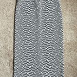 ZARA Trafaluc Aztec / Geo Striped Black & Ecru Pencil Skirt Size Medium Photo 0