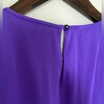 Elie Tahari  Deep Purple Silk Cocktail Dress Classic Designer Photo 6