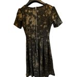 LuLaRoe ‎ Amelia Dress XS Black/Gold A-Line Pleated Knee Length Formal Photo 4