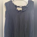 Cloth & Stone Anthropologie  Medium black dress w tiny ruffles $50 Photo 4