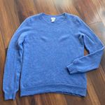 Aspen 100% Cashmere 2 Ply Slim Fit Crewneck Sweater Blue Size L Photo 3