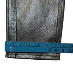 frame denim FRAME Le Sylvie Slender Straight Metallic Silver Jeans Edgy Feminine 25 Photo 10