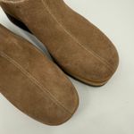 Naked Feet Coach Clogs Size 9.5 Suede Platform Brown/Tan Shoes Slip On Leather Brown Photo 8
