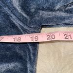 LA Made  Velour Short Sleeve Crewneck‎ Sweatshirt Blue Size Medium Photo 6