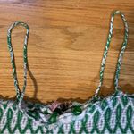 Juicy Couture  Pam Gela VCA Patricia Smocked Dress Green White Women's Large NWT Photo 3