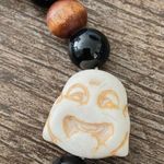 Head Black Beaded Buddha  Stretchy Infinity Bracelet Jewelry Beads Photo 2