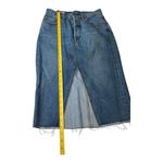 Levi's LEVI’S WOMEN DECONSTRUCTED MIDI SKIRT  Blue Denim size 26 US Equivalent: Small Photo 2