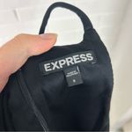 EXPRESS Black Ribbed High Neck Envelope Skirt Dress Size 8 Photo 1