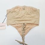 superdown  Ashlyn Lace Up Top in Beige XS Photo 10