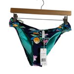 La Blanca Sunshine Navy Peach Halter Fruit Floral 2 Piece Bikini Swimsuit Set 8 Photo 4