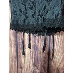 Frederick's of Hollywood  CORSET Lace Up Black Floral Bustier Lingerie Sz 42 Photo 3