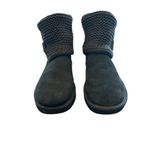 UGG  Shaina Black Suede Sweater Boot Size 7 Photo 1