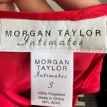 Morgan Taylor  Red Satin Maxi Night Gown Slip Dress Y2K 2000s Romantic Small Photo 2