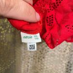Aerie Lipstick Red Floral Lace Racerback Bralette XXL Photo 4