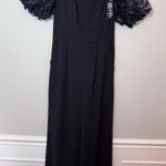 XScape Off-The-Shoulder ‘Belle’ Black Scuba Crepe Jumpsuit Size 4 NWT Photo 3
