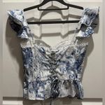 Dress Forum NWT  Blue and White Corset Women's Top. Photo 1