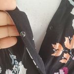 Loft  Sleeveless Black Floral Romper XS Photo 5