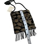 Velvet Beaded Leopard Mini Crossbody Shoulder Bag Black Photo 5
