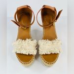 See By Chloe Glyn Ankle Strap Espadrille CHLOÉ Wedge Tartan Sandals US 10 EU 40 Photo 11