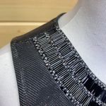 ASTR  Black Shiny Sequin Beaded Neckline Bodycon Mini Dress Small Photo 3