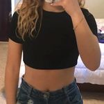 Tobi Black Cutout Crop Top Photo 0