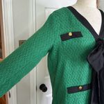 Tuckernuck Pomander Place Coco green tweed dress Size L Photo 14
