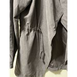 Maurice's Womens Cinched Waist Open Front Anorak Jacket Measured Purple Roll Tab Photo 9