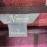 Natural Reflections  Plaid Wide Lapel Open Front Vest Multicolor Medium Photo 7