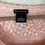 New Directions Cozy Blush Pink Fuzzy Knit Sweater Size L Photo 3