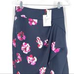 Joie  Alphina Front-Drape Floral-Print Knee-Length Skirt NWT Photo 3