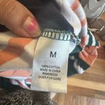 PacSun  Striped Green & Peach Long-Sleeve Shirt – Size M Photo 3