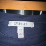 Derek Lam 10 Crosby Eva puff sleeve t-shirt navy blue top size XS Photo 1