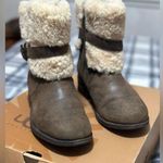 UGG  Blayre Buckle Boots Size 7 Shearling Suede Leather Photo 0