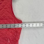 J‎ McLaughlin Quilted Vest Womens M Coral Pink Sleeveless Full Zip Pockets Size M Photo 1