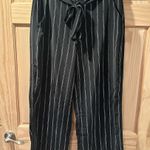 Shinestar Striped Dress Pants with Waist Tie Detailing Photo 0