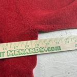 Eddie Bauer Wool Angora Rabbit Blend V Neck Sweater Tall M Red Photo 3