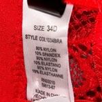 NEW Red Lace Bra Women’s Size 34D Medium Large Sexy Comfortable Fit Intimate! Photo 2