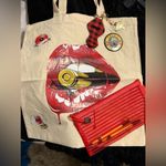 Handmade Red lips  tote bag Photo 1