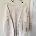 Free People  Movement Make it Count Splatter Paint Sweatshirt Photo 3