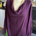 Calvin Klein Purple Cowl Neck Sweater Photo 0
