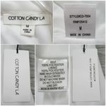 COTTON CANDY LA White Halter Cold Shoulder Mini Dress Women's Size Medium NEW Photo 10