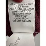 Banana Republic  Burgundy Silk Blend Ribbed Sweater Dress Pockets Size S Photo 4