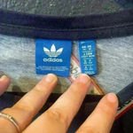 Women’s Adidas Originals Red Blue Short Sleeve Tee Shirt Dress Medium Photo 1